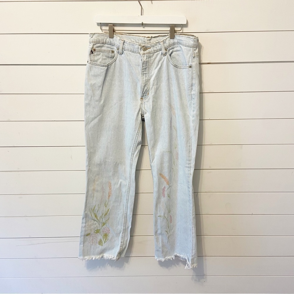 Ralph Lauren | Vintage Painted Cropped Flare Size 14